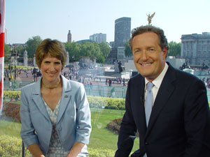 Carolyn Robb and Piers Morgan
