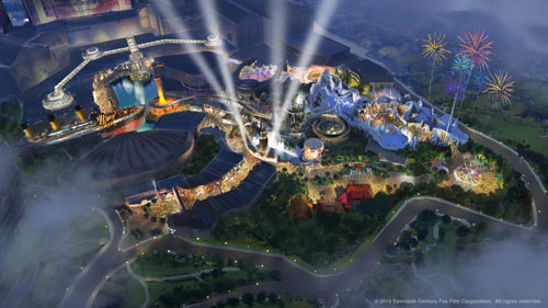 20th Century Fox World: Aerial