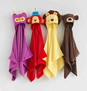 Plush Hooded Towels