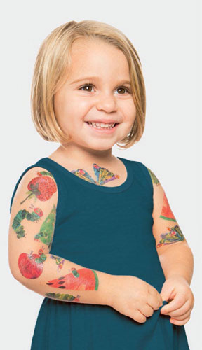 The Very Hungry Caterpillar Temporary Tattoos