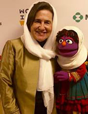 Sesame Street Afghan Muppet Zari