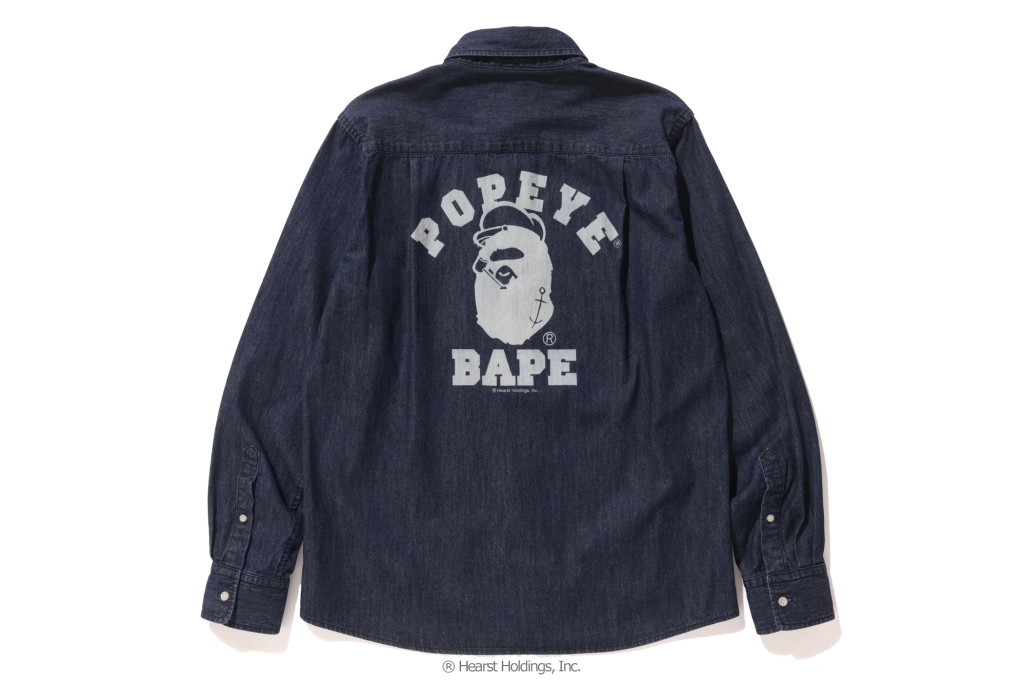 popeye bape collection shirt