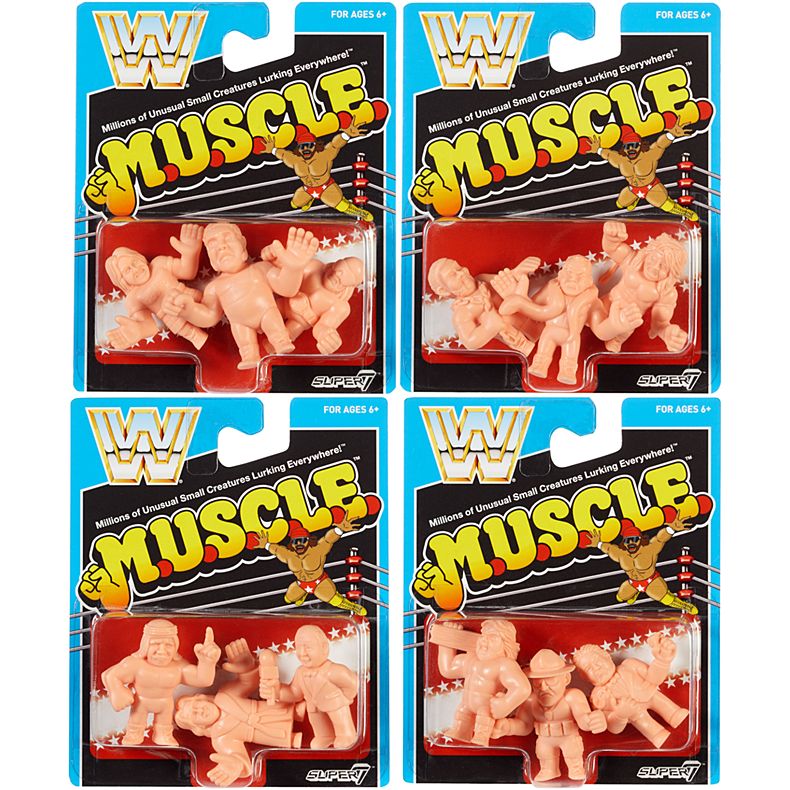 SDCC WWE M.U.S.C.L.E. 4 Pack from Mattel