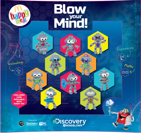 discovery and mcdonalds team up with the new Discovery #MINDBLOWN happy meal promotion