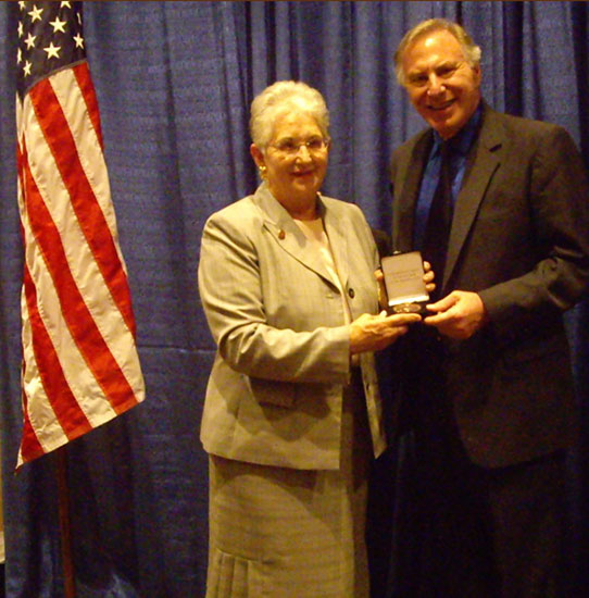 Jay Horowitz receives Congressional Medal from U.S. Representative Virginia Foxx