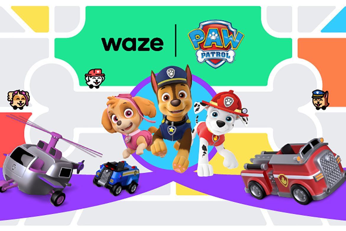 waze x paw patrol