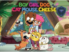 Boy Girl Dog Cat Mouse Cheese