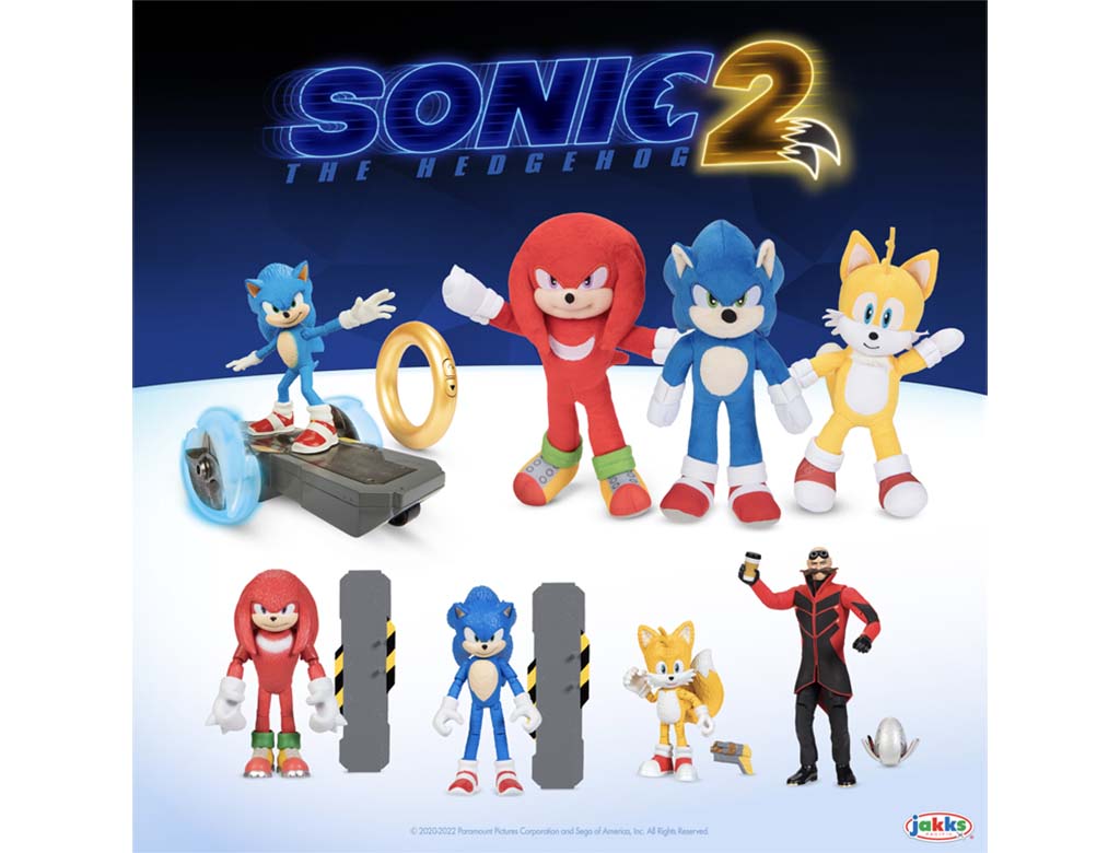 JAKKS Pacific e Disguise revelam novos produtos do filme Sonic The Hedgehog  2