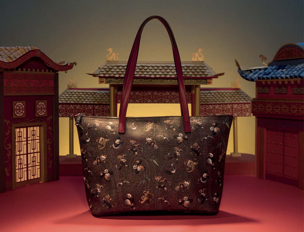 Etro Mini Kung Fu Panda Handbag Red Paisley Made in Italy