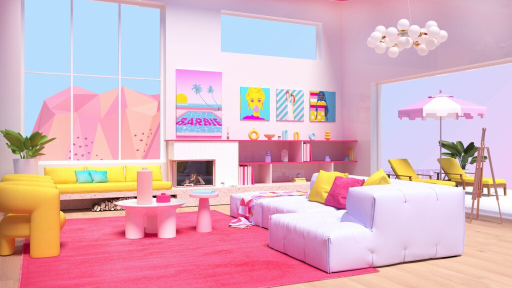 World of Barbie Kilburn Mattel Living Room