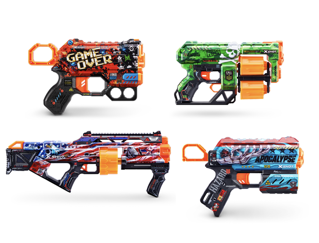 Zuru Launches All-New X-Shot Blaster Skins with Immense Detail