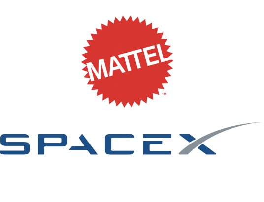 Mattel SpaceX logos