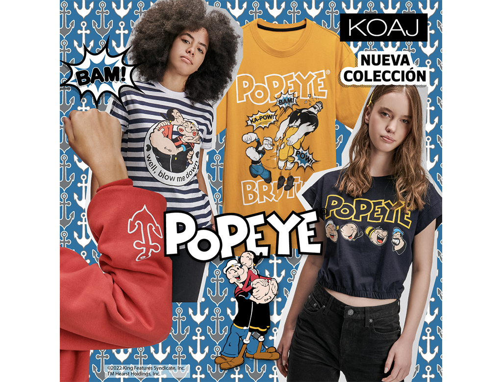 Popeye and Olive Oyl Hit the International Runway with New Apparel  Collaborations from Permoda and Cornejotex - aNb Media, Inc.