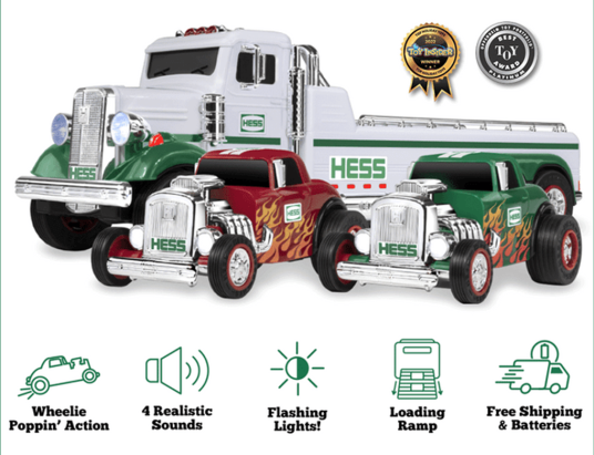 Hess Toy Truck with Hot Rods