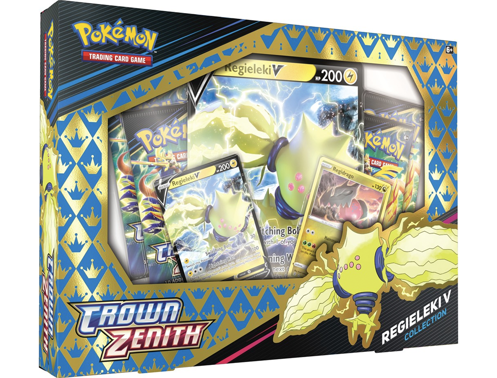 Pokemon TCG: Crown Zenith Tin – Galarian Moltres (1 Foil Card & 5 Booster  Packs)