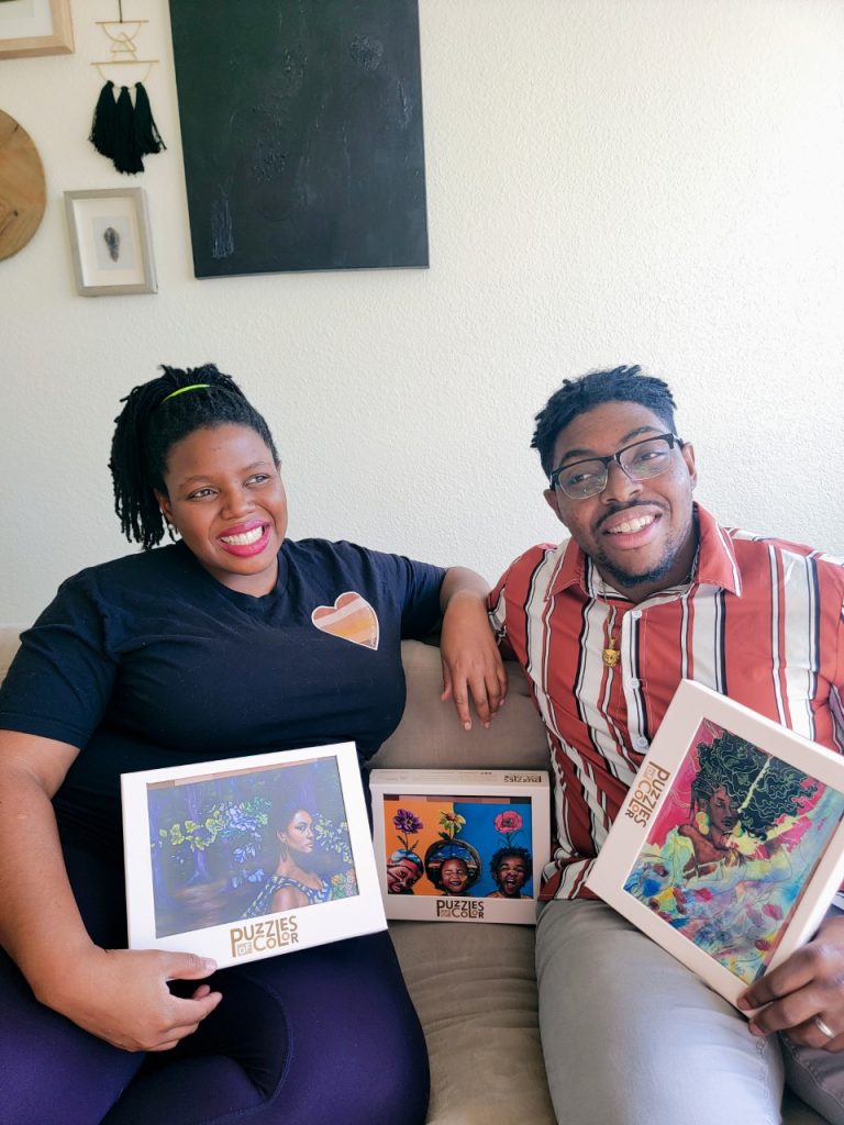 Ericka Chambers and William Jones, founders of Puzzles of Color