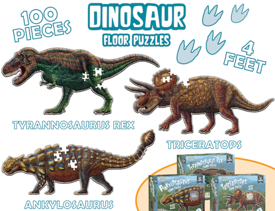 Genius Games Dinosaur Floor Puzzles
