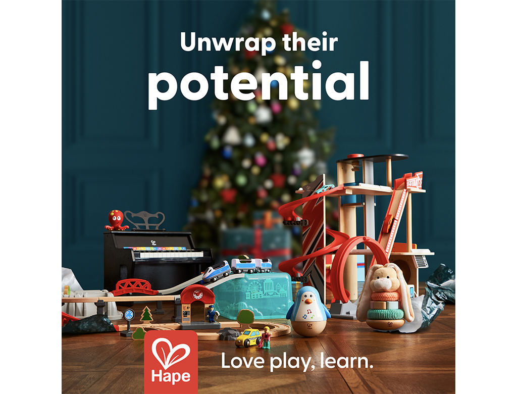 Hape Unwrap the Potential Holiday Campaign