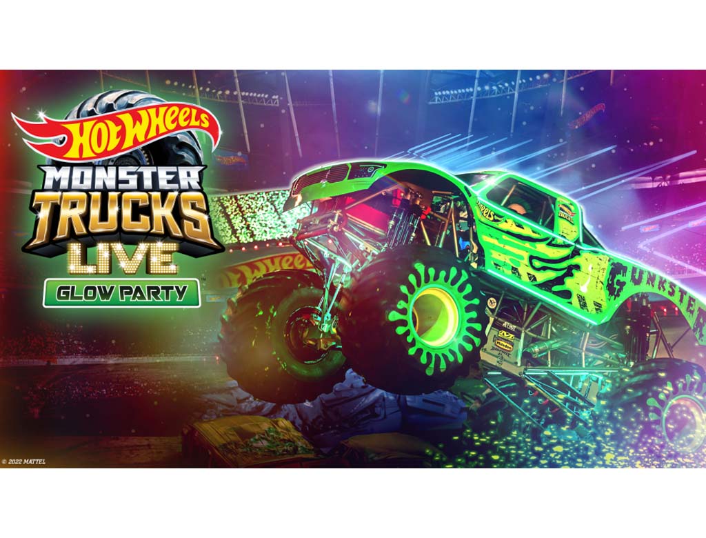Hot Wheels Monster Trucks Live Glow Party 2023