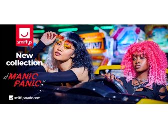 Smiffys Manic Panic Amethyst Ombre Perücke – Lange, Gerade Haare, Hitzebeständig, Mit Seitenscheitel, Für Halloween & Cosplay