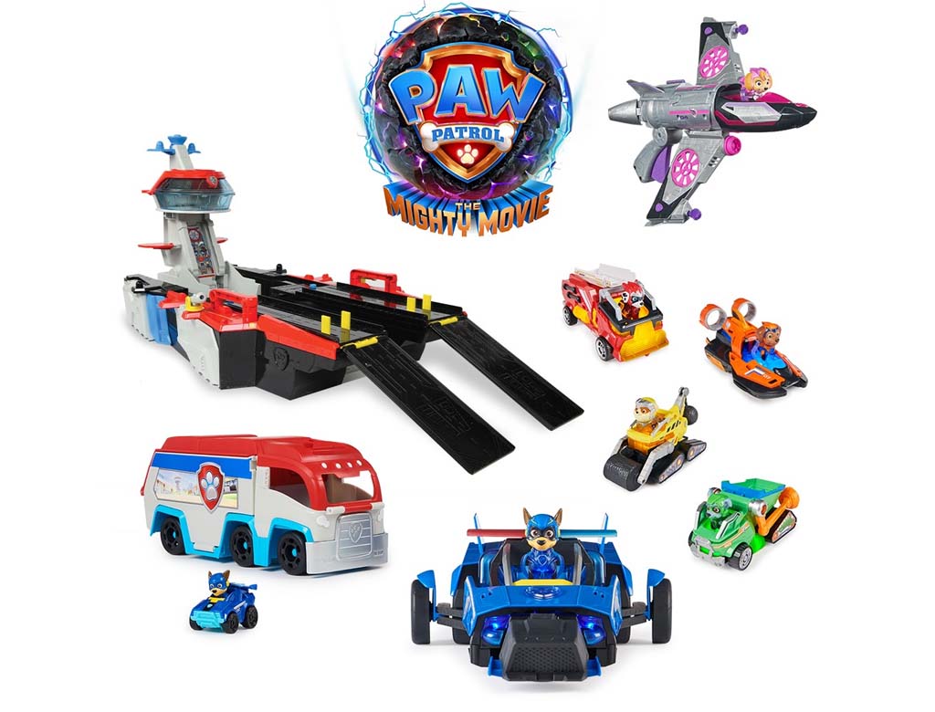 Paw Patrol: The Mighty Movie, Transforming Rescue Jet with Skye Mighty Pups  Action Figure, Lights and Sounds, Kids Toys for Boys & Girls 3+