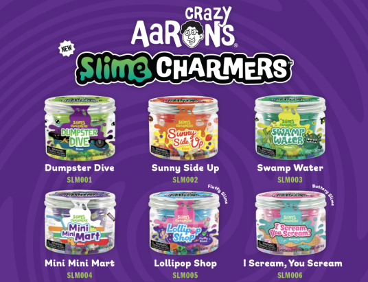 Crazy Aaron's slime Charmers Toy Fair 25th