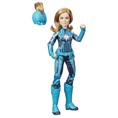 CAPTAIN MARVEL MOVIE CAPTAIN MARVEL (STARFORCE) DOLL WITH HELMET - oop