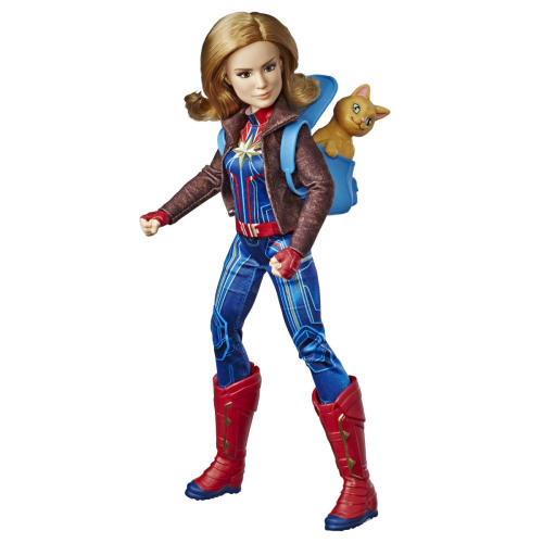 CAPTAIN MARVEL MOVIE CAPTAIN MARVEL DOLL AND MARVEL’S GOOSE - oop
