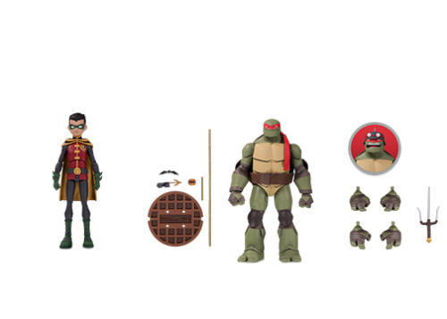 Batman vs. Teenage Mutant Ninja Turtles Robin Raphael Two-Pack
